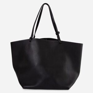 THE ROW Black Park Three Leather Tote Bag